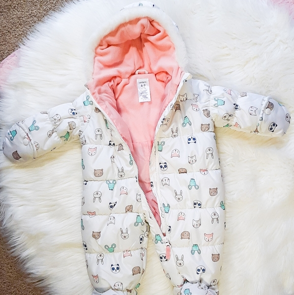 Carter's BABY Winter Snow Coat Animal Friends - Picture 4 of 6